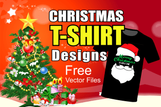 create christmas  tshirt design for print and vinyl cut