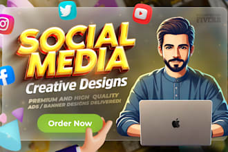 design eye catching social media ads creatives