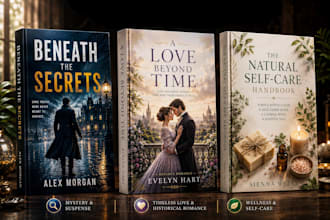 design a book cover, ebook cover and KDP book cover
