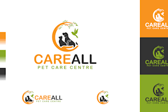design a cute baby care business or pet care shop logo
