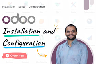 install and configure odoo erp