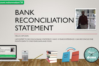 reconcile bank statement and customer and vendors ledgers