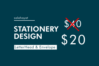 design a letterhead and envelope