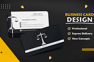 design a professional elegant business card