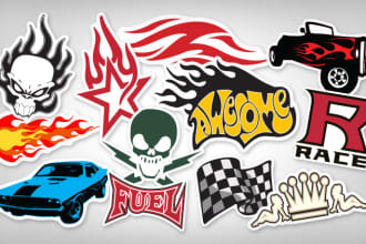 do vinyl, car decal and any sticker design for cut and print