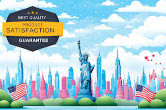 draw awesome city skyline, silhouette, cityscape