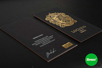 design luxury business card