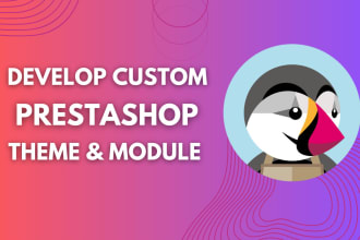 develop and customize prestashop theme and module