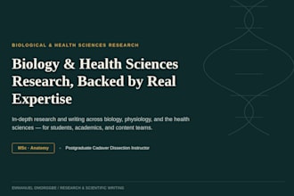 write health and clinical research and summary