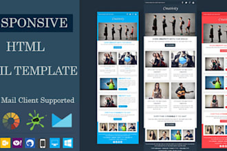design responsive editable email template