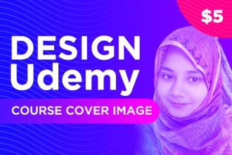 design stunning and professional udemy course cover image