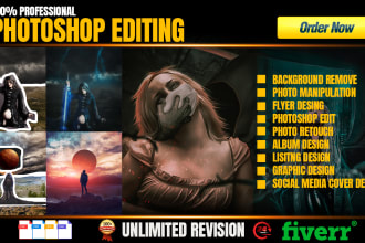do any photoshop editing, manipulation, graphic design
