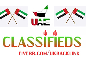 manually post 10 high PR uae classifieds for your business