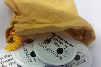 make 10 2 1/4 custom BUTTONS