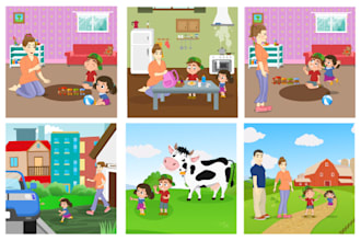 design kids children book story illustrations