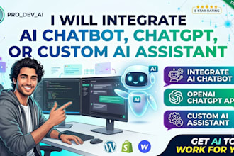 integrate ai chatbot, chatgpt, or custom ai assistant
