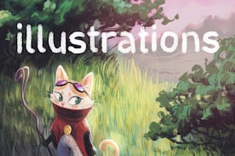 Hot Review!  draw an illustration for you