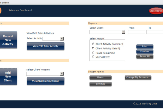 create and maintain ms access database