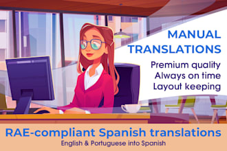 translate your english, portuguese or italian book, app, article into spanish
