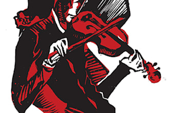do linocut or woodcut illustrations
