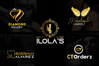 design modern fashion logo with copyrights