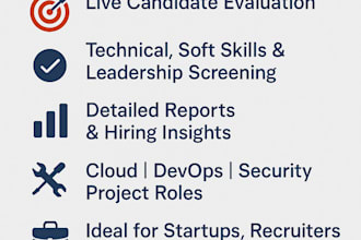 be your technical hiring expert who will interview and vet top IT talent for you