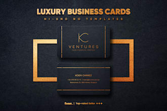 design custom luxury business cards with foil or spot uv