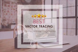 trace, vectorize, and redesign your logo and image in 5 hrs
