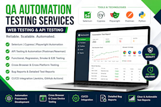 do QA automation testing using selenium cypress playwright and API