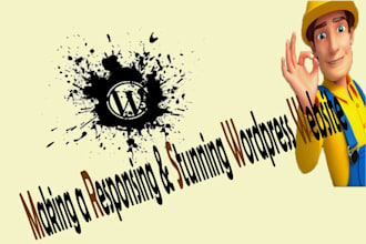 design modern and responsive wordpress website