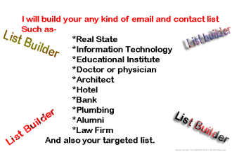 do lead generation to build your target email   contact list