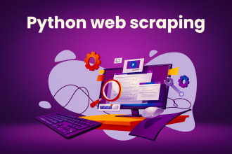 do python web scraping, data mining, or data scraping of the website