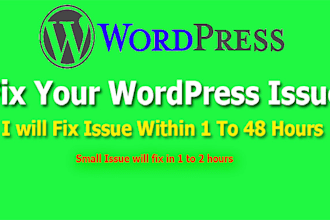 fix wordpress issues in wordpress fast