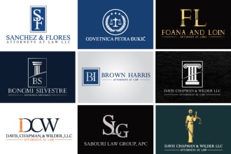 design modern legal, attorney and law firm logo