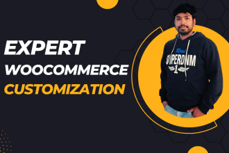 do customization in woocommerce and in wordpress website