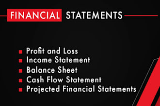 prepare financial statements, profit and loss, income statement
