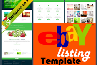create professional ebay responsive listing template