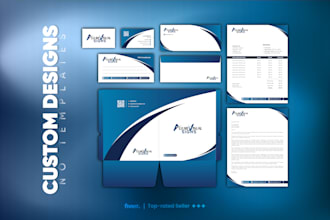 design a complete brand identity, business cards, and stationery