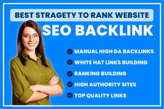 create high quality high da manual backlinks