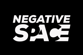 do a negative space logo design