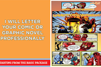 letter comics and graphic novels professionally