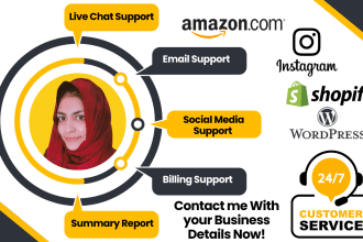 handle chat support and respond to emails for your business