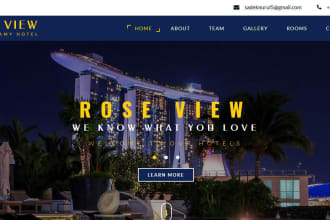 create hotel website with online reservation system