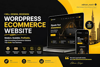 design, redesign wordpress ecommerce website