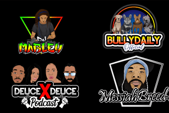 design custom cartoon, mascot logo design for you
