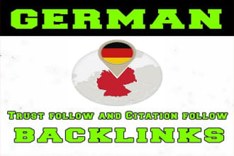 do 26 high trust flow and citation flow german backlinks
