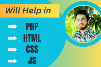 help or fix php, nodejs, html, css, javascript