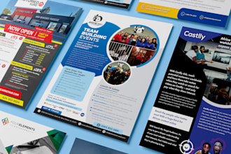 do flyer design, motion flyer or animated flyer or leaflet
