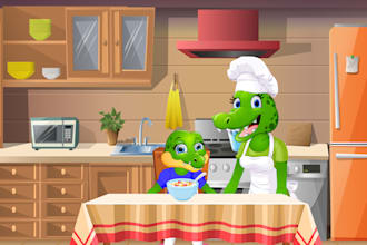 draw children book illustrations and book cover illustration