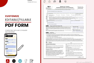 design your business application form and do it fillable